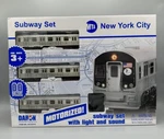 New York Mta City 3 Pc. Battery Operated Train Set With Track. Fixed Price $49.95.