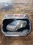 Vtg Nascar Rusty Wallace #2 Belt Buckle Miller Ford T-bird N-35 Ltd Ed #1250. Fixed Price $17.99.