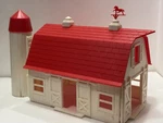 Plasticville O/s #1811- Barn- Complete Htf Box. Fixed Price $30.00.