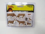 Woodland Scenics A2767 Hereford Cows Cattle Farm Animals Livestock Figure Set. Fixed Price $29.99.
