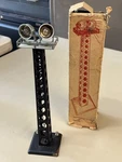 Marx 416 Two Light Tower (black) With Box. Fixed Price $24.99.