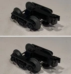2 Mth Die Cast Metal Sprung Freight Car Trucks! O Scale Gauge 3-RAIL. Fixed Price $29.99.
