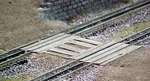 Atlas 3-RAIL Straight Track Railroad Grade Crossing, Laser Engraved Wood.. Fixed Price $11.95.