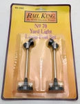 Mth RK-1060 #70 Black Yard Light Lamp Post Set (pack Of 2). Fixed Price $23.79.