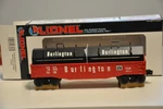 Nos New Vtg Lionel O27 6-16343 Burlington Gondola With Coil Covers Read Descrp. Fixed Price $22.00.