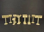 13 Vintage Railroad & Yard Signs Lionel, Plasticville. Fixed Price $12.00.