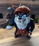 Warner Bros. Tasmanian Devil Looney Tunes Pvc Cartoon Figure Gangster Outfit. Fixed Price $180.00.