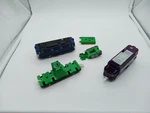 Tomy Trains Lot Japan Motorized Cargo Liner Tomica Hypercity Mega Station Works. Fixed Price $34.99.