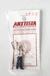 Arttista #1409 - Man Holding Up Orders Scale Figure Model Trains New. Fixed Price $10.50.