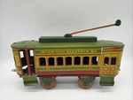 Nonpareil Trolley 1920 Tin Plate Lithograph Scale Inter City Electric Ry Train. Fixed Price $95.00.