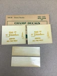 Champ Decals Ho Scale HN-39: Union Pacific Road Name Set. Fixed Price $8.00.