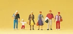 Preiser 10517 Ho Scale Pedestrians Walking Travelers #2 PKG(6). Fixed Price $27.99.