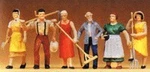 Preiser 65307 Farm Workers Figures (set 6). Fixed Price $39.85.