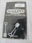 Keil-line Scale City Design Diecast Scenery Detail Shovel X2 #48-749 Nos. Fixed Price $10.99.