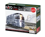 Kato Starter Set 106-0041 N Scale Cb&q Silver Streak Zephyr. Fixed Price $259.95.