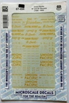Microscale Ho Decals-union Pacific/up 40 /50 Box Cars (1939-1950) #87-494. Fixed Price $6.50.