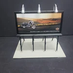 Mth Railking Harley-davidson Motorcycle #30-90212 Lighted Billboard Z61. Fixed Price $63.74.