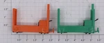 Lionel 356-35X Orange And Green Baggage Cart Trucks In Blank Separate Sale Box. Fixed Price $25.00.