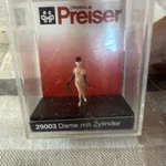 Preiser Lady With Tall Hat 29003 1:87 Scale Train Railroad Figure. Fixed Price $20.00.