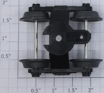 Lionel 19174-50 4-WHEEL Plastic 3-SPRING Roller Bearing Plain Truck. Fixed Price $6.00.