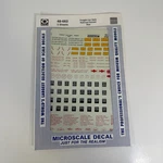 Microscale Decal 48-662 Freight Car Data Railroad Roman Red Lettering. Fixed Price $9.99.