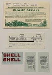 Champ Ho Decal-shell Oil Tank Car Orange W/red & Black Lettering #HT-61. Fixed Price $6.50.