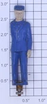 Lionel 145-27 Gauge Blue Painted Gateman Figure Without Arm. Fixed Price $5.00.