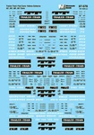 Microscale 60-578 1970 Trailer Train 50', 60', 68', 85' Pb Flatcar Decal Sheet. Fixed Price $7.99.