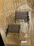 Lemax Accessories Park Bench 2003 # 9898198. Fixed Price $6.00.