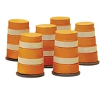Lionel 6-32922 Highway Barrels Orange W/stripe (6). Fixed Price $21.62.