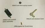 Lionel E-unit Repair Kit Contact Plate, Spring Washer, Steam Lever, 259E Eyelet. Fixed Price $7.95.