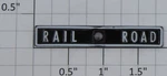 Lionel 30-1093CB Painted Metal "rail Road" Half Crossbuck. Fixed Price $5.00.