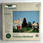 Greenleaf Village Firehouse Bandstand Kit 1990 Pre-cut Wood. Fixed Price $24.99.