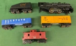 Vintage Allstate Gauge #9616 3-CAR Electric Steam Train Set Complete Ln/box. Fixed Price $79.95.