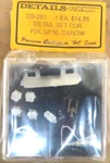 Detail West DS-281 Set For P2K GP30 D&rgw Ho Scale. Fixed Price $21.00.