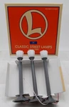 Lionel 6-12874 Gauge Lighted Street Lamps (set Of 3) Nib. Fixed Price $18.79.