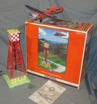 Lionel 32920 Operating Animated Airplane W/ Banner Pylon For O/027 Ga. 1999. Fixed Price $160.00.