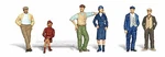 Woodland Bystanders - Scale Model Railroad Figure #A2732. Fixed Price $25.27.