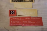 Scale Champ Decals, Santa Fe Box Car The Chief Set, #OB-147 White Bnos. Fixed Price $12.80.