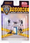Police Line 2 6 Piece Diecast Set (4 Figures 1 Dog And Limited. Fixed Price $25.98.