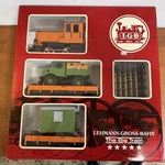 Lgb Gauge Diesel Freight Work Train Set Safety Orange No. 20530. Fixed Price $299.99.
