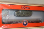 Lionel #1926721 Pennsylvania 40' Flatcar With Sherman Tank #925148. Fixed Price $116.96.