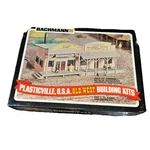 Vintage Model Train Bachmann Plasticville Usa Old West Building Kit Bank Store. Fixed Price $18.00.
