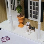 Lionel Train Fieldstone House 6-34112 With Flower Pot And Dog -no Box- Guage. Fixed Price $42.00.