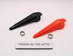 Lionel 1011-2 Orange & RW-24 Black Transformer Handle Clip Support Tab. Fixed Price $10.50.