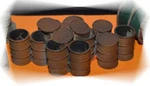 Bar Mills Models 04015 Scale Open 55 Gal. Drums. Fixed Price $14.69.
