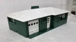 Vintage Bachmann Plasticville Ranch House Kit Green With White Roof Guage Gc. Fixed Price $10.85.