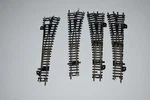 N Scale Atlas Code 80 Set Of 4 Switches Left & Right C56739. Fixed Price $21.99.