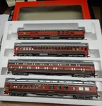 Rivarossi 6913 1920'S Chicago & Alton 4 Carpassenger Set Used In Box Ho Gauge. Fixed Price $125.00.