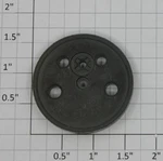 Lionel 18045-636 Scullin Disc Center Wheel No Stripe. Fixed Price $5.00.